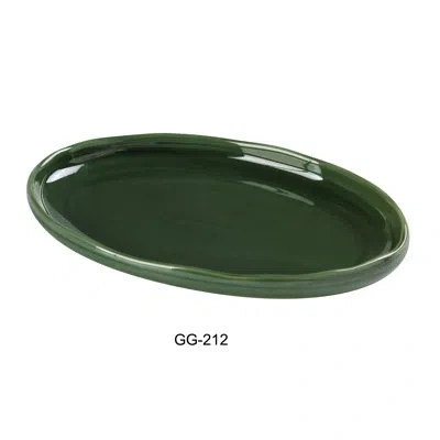 Yanco Gg-212 Green Gem Oval Plate