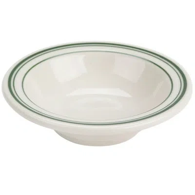Yanco Green Band 3.5 Oz. Fruit Dessert Bowl In American White