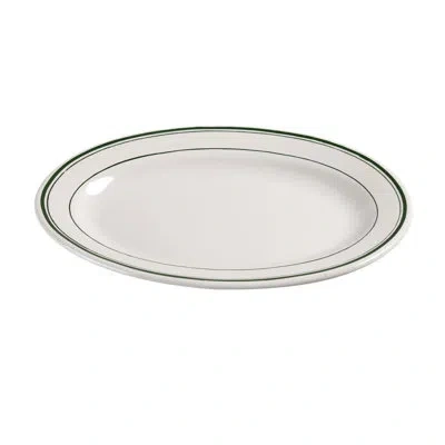 Yanco Green Band Chinaware Platter