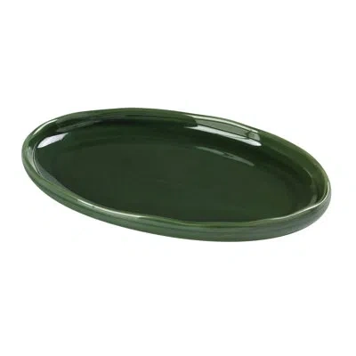 Yanco Green Gem Chinaware  Oval Plate