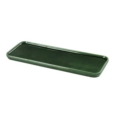 Yanco Green Gem Chinaware Rectangular Plate