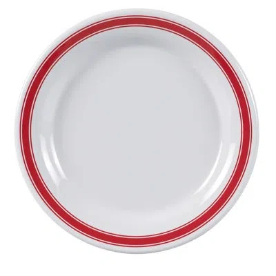 Yanco Houston And Melamine Round Melamine Salad Plate In White