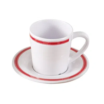 Yanco Houston Melamine Teacup In White