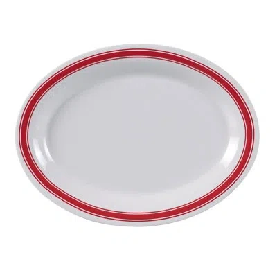 Yanco Houston Oval Melamine Platter In White