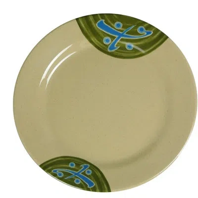 Yanco Japanese 6" Melamine Bread And Butter Plate In Beige