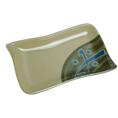 Yanco Japanese Rectangular Melamine Bread And Butter Plate In Beige