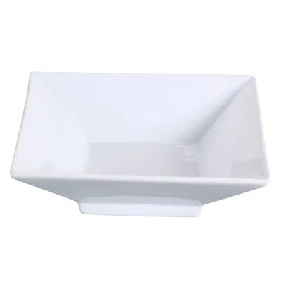 Yanco Lion King 28 Oz. London Square Salad Bowl In White