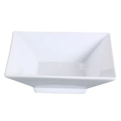 Yanco Lion King 64 Oz. London Square Pasta Bowl In White