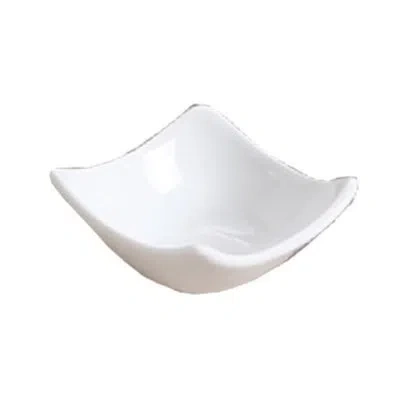 Yanco Lion King Bone China Condiment Server In White