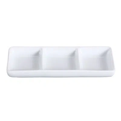 Yanco Lion King London Tripple Condiment Server In White
