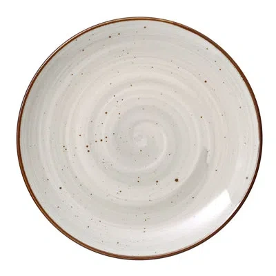 Yanco Lyon 10" Dinner Plate In Beige