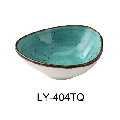 Yanco Lyon 5 Dining Bowl In Turquoise