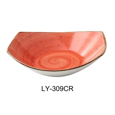 Yanco Lyon Dining Bowl In Coral