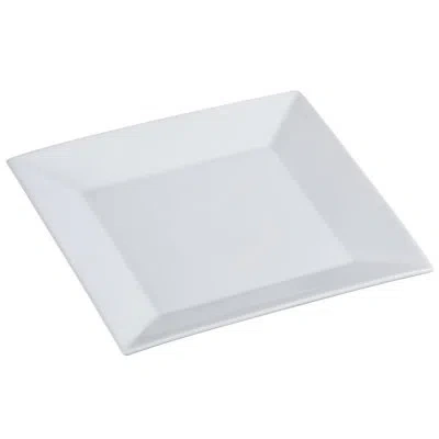 Yanco Mainland 10" Dinner Plate (set Of 12) In White