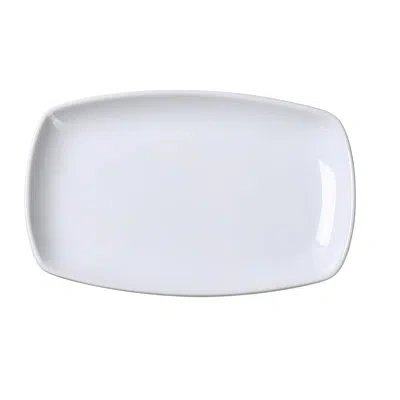 Yanco Mainland 12.5" Dinner Plate In White