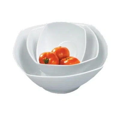 Yanco Mainland 32 Oz. Square Salad Bowl In White