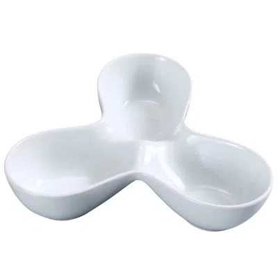 Yanco Mainland Divided Serving Dish In White