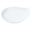 Yanco Mainland Leaf 6" Appetizer Plate In White