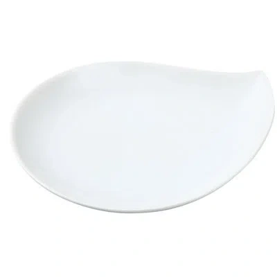 Yanco Mainland Leaf 6" Appetizer Plate In White