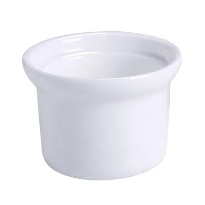 Yanco Melamine Ceramic Round Soup Bowl And Onion Soup Crock In White