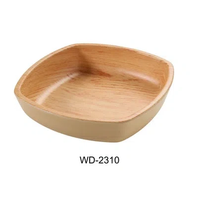 Yanco Melamine Melamine Serving Bowl In Brown