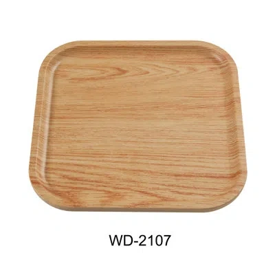 Yanco Melamine Melamine Tray In Brown