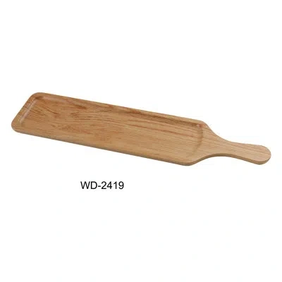 Yanco Melamine Melamine Tray In Gold;oak