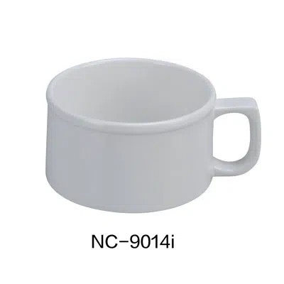 Yanco Melamine Soup Mug In Ivory