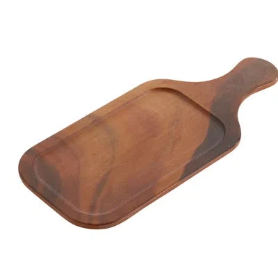Yanco Melamine Tray In Brown