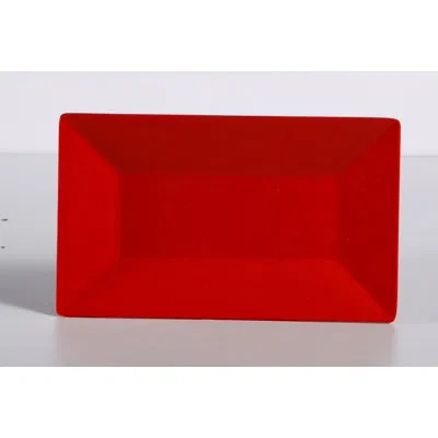 Yanco Mexico 10" Melamine Dinner Plate In Red