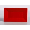 Yanco Mexico Rectangular Melamine Platter In Red