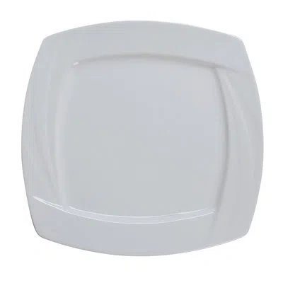 Yanco Miami 10" Dinner Plate In White
