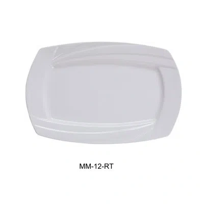 Yanco Miami 10" Dinner Plate In White