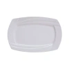 Yanco Miami Rectangular Plate In White