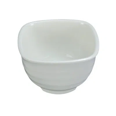 Yanco Milando 16 Oz. Square Melamine Salad Bowl In White