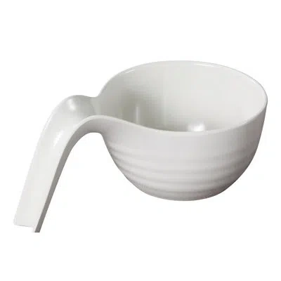 Yanco Milando Serving Melamine 40 Fl Oz. Salad Bowl In White