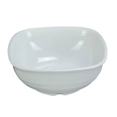 Yanco Milando Square Melamine 60 Fl Oz. Serving Bowl In White