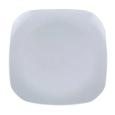 Yanco Milando Square Melamine Appetizer Plate In White