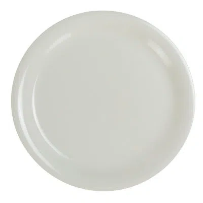 Yanco Milestone Narrow 10.5" Melamine Dinner Plate In Orange Red