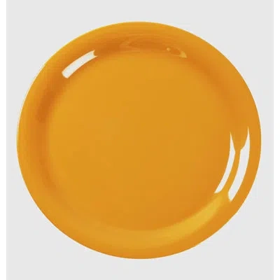 Yanco Milestone Narrow 6.5" Melamine Saucer In Yellow