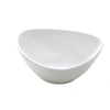 Yanco Moderne Deep Triangle Melamine 12 Fl Oz. Nut Bowl In White