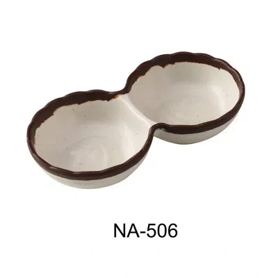 Yanco Nature Art 4 Dining Bowl In White