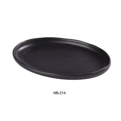 Yanco Nb-214 Noble Black Oval Plate