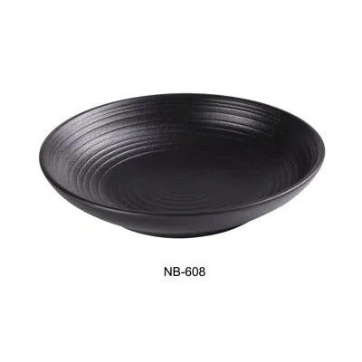 Yanco Nb-608 Noble Black Salad / Pasta Bowl