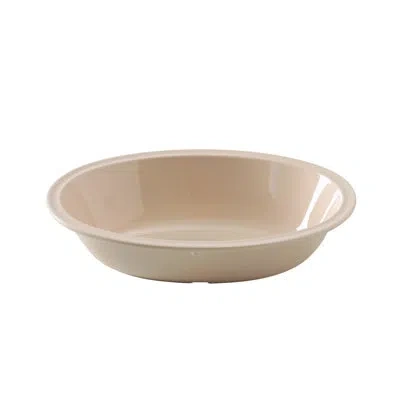 Yanco Nessico 48 Oz. Oval Melamine Salad Bowl In Tan