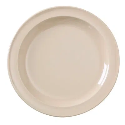 Yanco Nessico 8" Melamine Appetizer Plate In Tan
