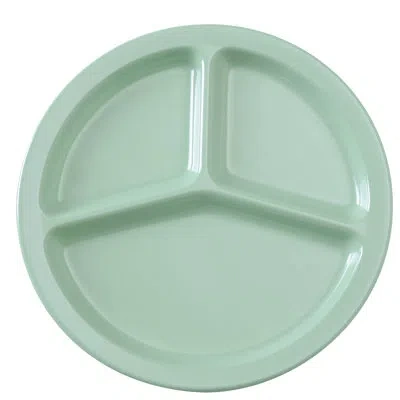 Yanco Nessico Melamine Divided Serving Dish In Green
