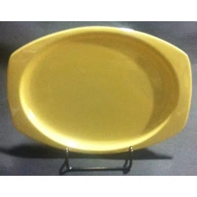 Yanco Nessico Melamine Platter In Yellow