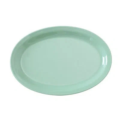 Yanco Nessico Oval Melamine Bread And Butter Plate In Green