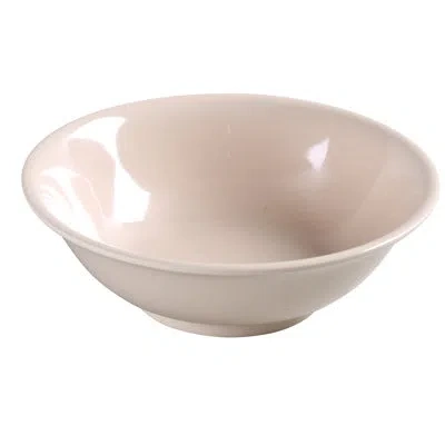 Yanco Nessico Rimless Melamine 57 Fl Oz. Salad Bowl In Tan